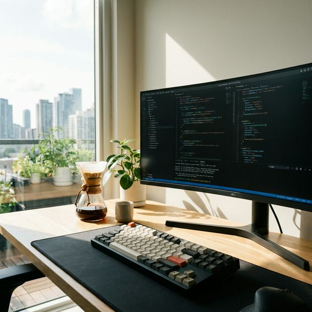 Professional Developer Desk Setup